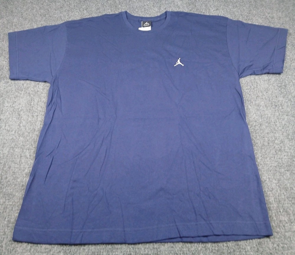Jordan Jumpman Vintage T Shirt Mens Size XL Nwt Embroidered Logo Navy Blue