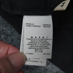 Marni Shirt Womens 44 Black Boxy Square Neck Summer Edition 2012 Made Portugal