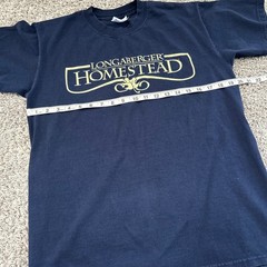 Longaberger Homestead T Shirt Navy Blue Gildan Ultra Cotton Size M