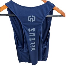 NELEUS Dry Fit Logo Muscle Mesh Tank Top Mens Gym Workout Black Size Medium