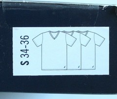 Nautica Mens Size S 34-36 3-Pack Cotton Blend V-Neck T-Shirts White Undershirts