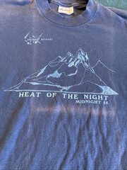 1980’s Stedman Hi- Crew Graphic Runners T-Shirt, Heat Of The Night, S-M