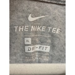 Nike Mens Dri-FIT Heather Gray Short Sleeve Swoosh Logo T-Shirt XL