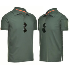 Men’s Tactical Polo T-Shirt Quick Dry Combat Short Sleeve Team Work Casual Shirt