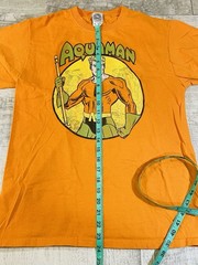 DC Comics Retro Aquaman T Shirt Adult Medium Orange Tee Superhero DCU