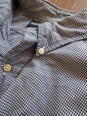 Ralph Lauren Blake Check Shirt L Cotton Used Red Embroidered For 14Y+ Japan