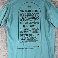 Post Malone Hollywoods Bleeding Tour Shirt Mens XL Turquoise Long Sleeve 2020