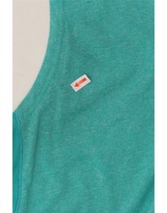 RUSSELL ATHLETIC Mens Vest Top 2XL Turquoise Polyester AO10