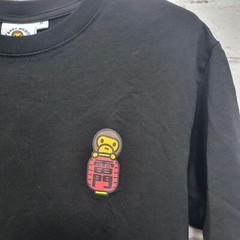 NWOT Baby Milo Store Tshirt By A Bathing Ape BAPE Black Sz M Back Pagoda Graphic