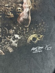 Rock Chang Skeleton Cowboy Horse XL Skulls Goth Shirt