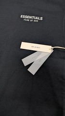 Fear of God Essentials Classic Tee ‘Jet Black’ S Size Oversized T-Shirt SS25