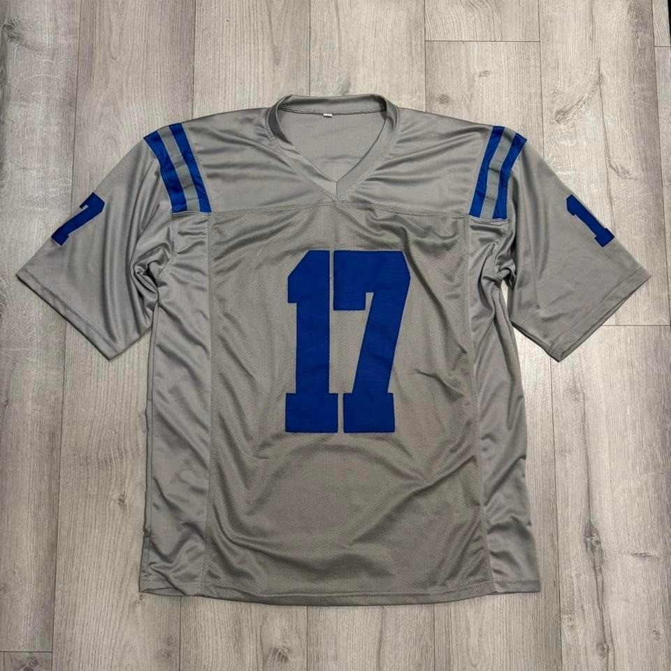 Strachan 17 gray football jersey y2k sportswear oversized streetwear XL