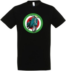 ROUND T-SHIRT VESPA 100% COTTON JERSEY T-SHIRT VESPA WASPINO ROUND ITALY