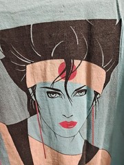 Vintage Mode International Magazine Patrick Nagel Sushi Girl T-shirt Used As-Is