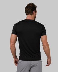 Men’s Cool Crewneck T-Shirt, Anti-Odor, Quick Drying, 4-Way Stretch, Black, L…