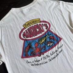 Vintage 90s Mauricio’s Seafood Bar Grill Shirt Mexico XL