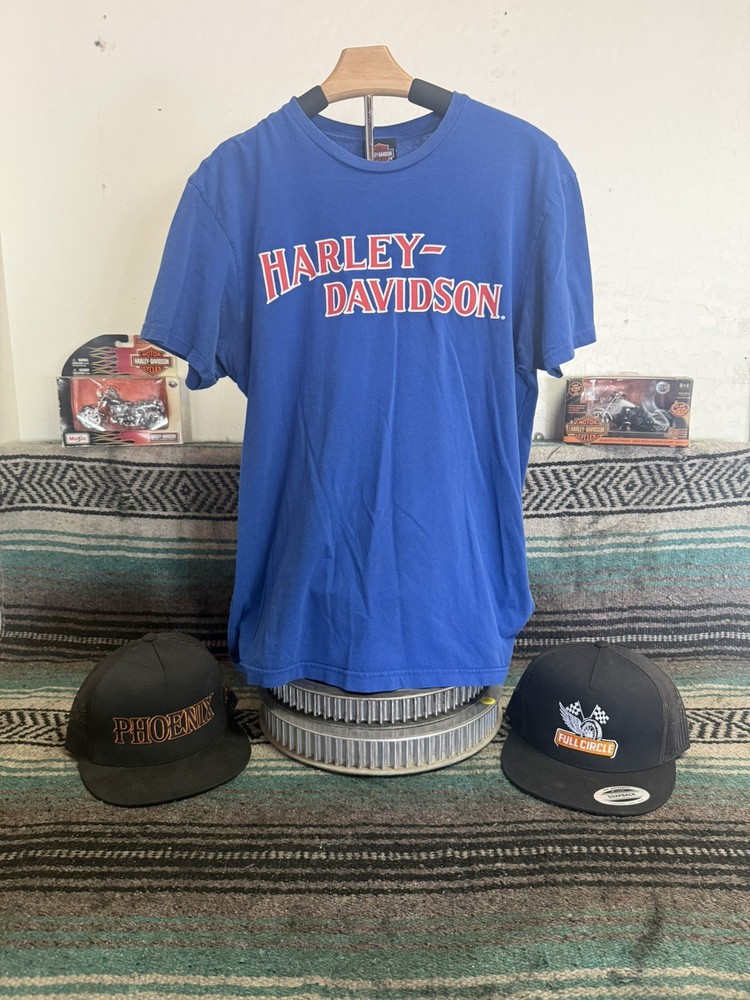 Born Free Harley Davidson Oak Canyon Ranch Shirt, Med, 28 in Long 21 in Wide