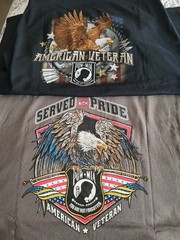 POW-MIA Tshirts Lot Of 2 Shirts