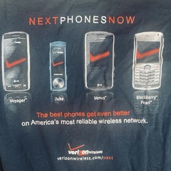 Verizon Wireless Next Phones Now Mens XL Long Sleeve Black T-Shirt Vintage Tech