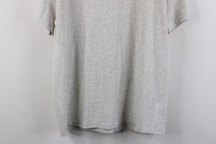 Vtg 90s Hanes Heavyweight Mens Large Distressed Blank T-Shirt Heather Gray USA