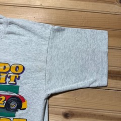 Vintage 90s Cedar Lake Speedway Dirt Clay Race Track Cars Graphic T-Shirt Medium