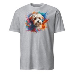 Colorful Havanese Dog Unisex T-Shirt | Vibrant Design | Short Sleeve Tee
