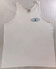 Body Glove Tank Top T-Shirt Mens Large White 90s Beach USA Made – Stained – VTG