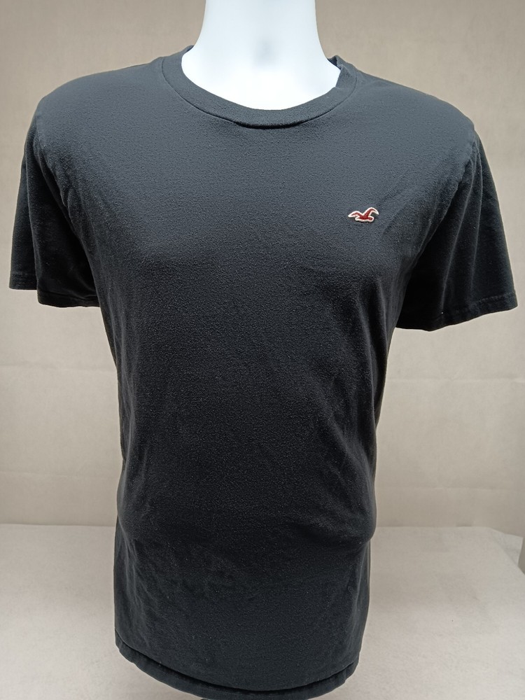 HOLLISTER MENS EXTRA LARGE XL BLACK MUST HAVE COLLECTION SHORT SLEEVE T-SHIRT