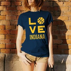 Indiana Love Basketball – Sports Team Hometown City Pride T Shirt – Navy
