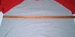 Shaka Active Baseball Shirt Men 3XL Gray Red Raglan Sleeve Sporty