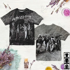 Black Aerosmith NIGHT IN THE RUTS 3D AOP Shirt Unisex All Size K689