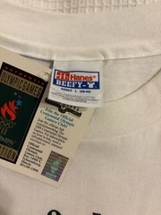 1996 Atlanta Centennial Olympic Games White T-Shirt Single Stitch Size L w/ Tag
