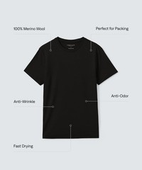 Unbound Merino – Men’s Merino Crew Neck T‑Shirt / FAST FREE SHIP / Unworn