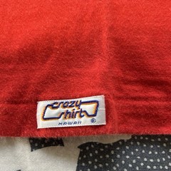 Vtg 90s Crazy Shirts Honolulu Sumo Sake Tank Top Red Single Stitch Design 143 XS