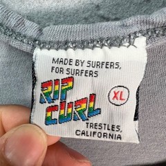 VTG Rip Curl Koa Hawaiian Warrior Graphic Tank Top Mens XL Gray Cotton USA-Made