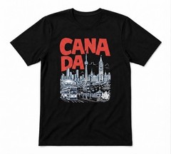 Canada Souvenir Lover Loving City Gift Unisex Tee Black T-shirt