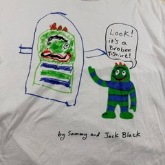 Volcom Yo Gabba Gabba Jack Black Sammy Brobee Artist Series Shirt Mens XL White