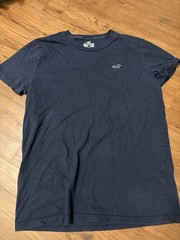 Hollister Must-Have Navy Blue Men’s Logo Cotton T-Shirt Size S
