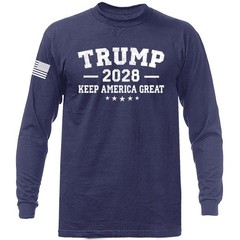 Donald Trump 2028 Keep America Great Again Political Long Sleeve T-Shirt