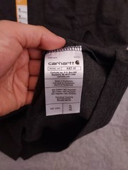 NEW Carhartt Shirt Mens Extra Large Loose Fit Heavyweight Pocket Tee Gray Casual