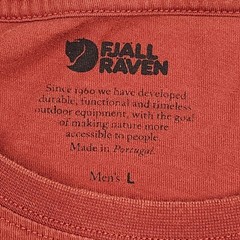 Fjallraven Forever Nature Forest Mirror Graphic T-Shirt Mens Large Red Tee