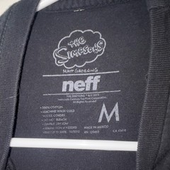 Neff The Simpsons Homer Simpson Black Graphic T-Shirt Men’s M Cotton Tagless
