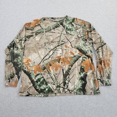 Outfitters Ridge Shirt Mens Large (42-44) Realtree Camo VTG Y2K Branches Leaves