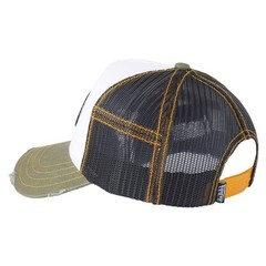 Von Dutch Trucker Hat with Mesh, White/Black One Size
