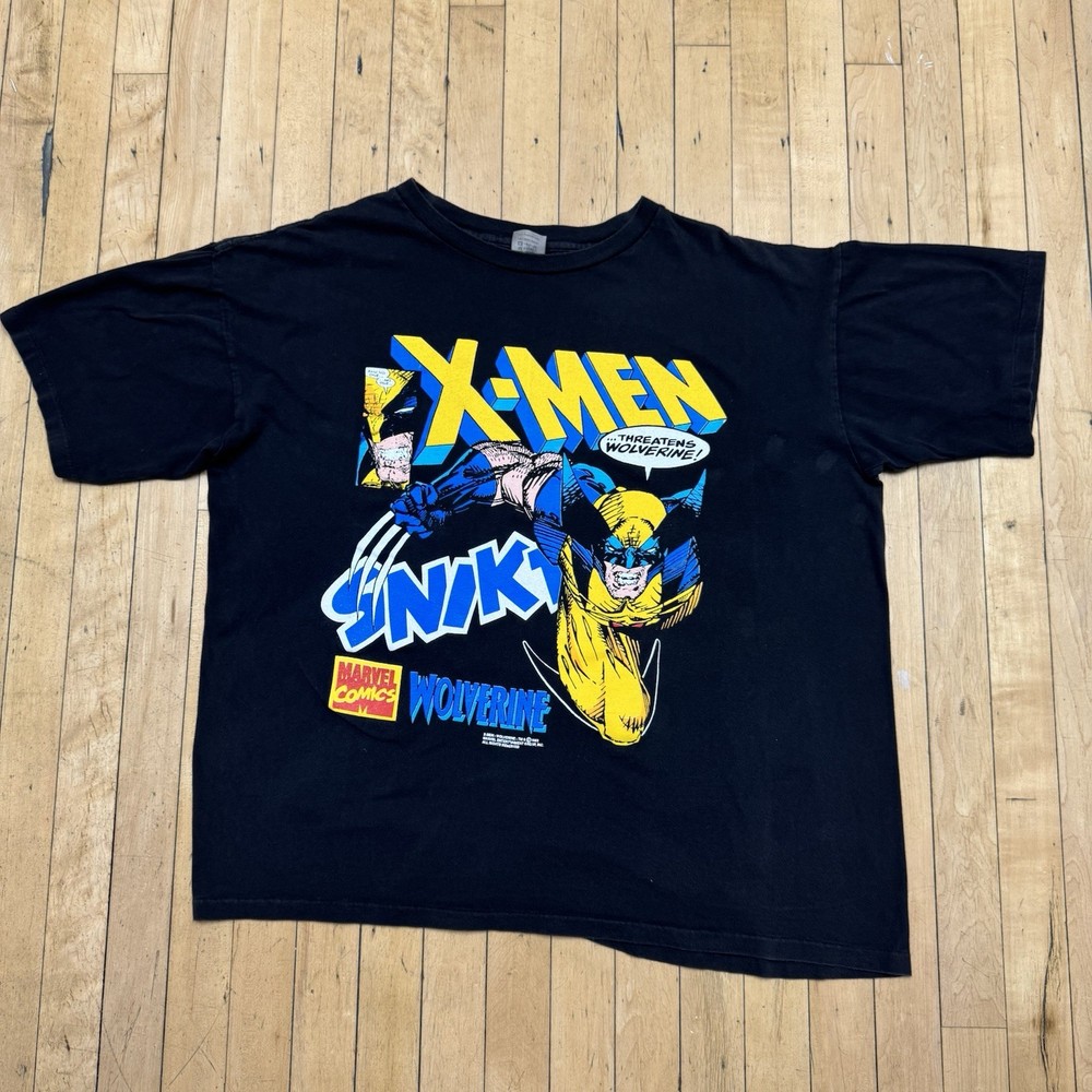 VTG 1993 Marvel Comics Wolverine T-shirt TAG Single Stitch X-Men Boxy Size XL