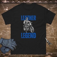 Tom Of Finland Style Leather Biker Shirt Mens Motorbike Tshirt For Biker Motorcy