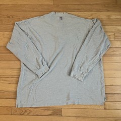 Tyndale Shirt Mens XL Gray Flame Resistant FR Henley Long Sleeve Work USA