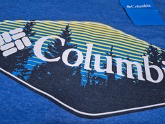 Columbia Men’s Outdoor/Sports Blue Graphic Training Athletic Gym SZ Large