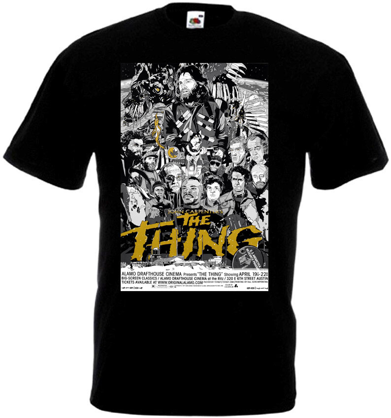 The Thing v82 T-shirt black movie poster horror John Carpenter all sizes S-5XL