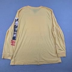 Pulp Fiction Miramax Shirt Mens XL Yellow Long Sleeves Lightweight Tee NWT